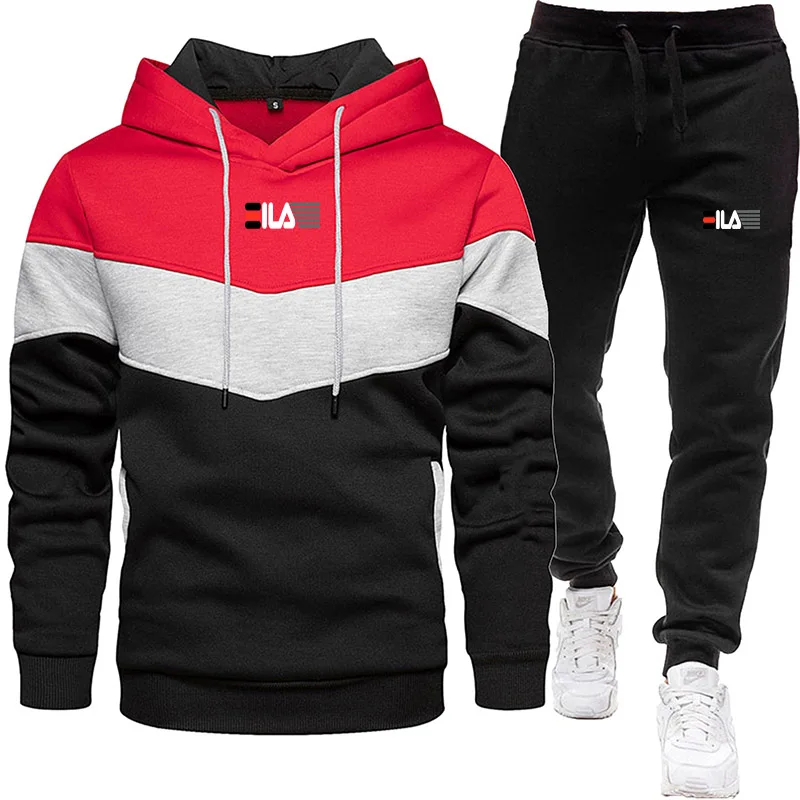 

Fashion Spring and autumn two-piece men's drawstring women's sports set hooded set quality comfortable casual pullover fashion