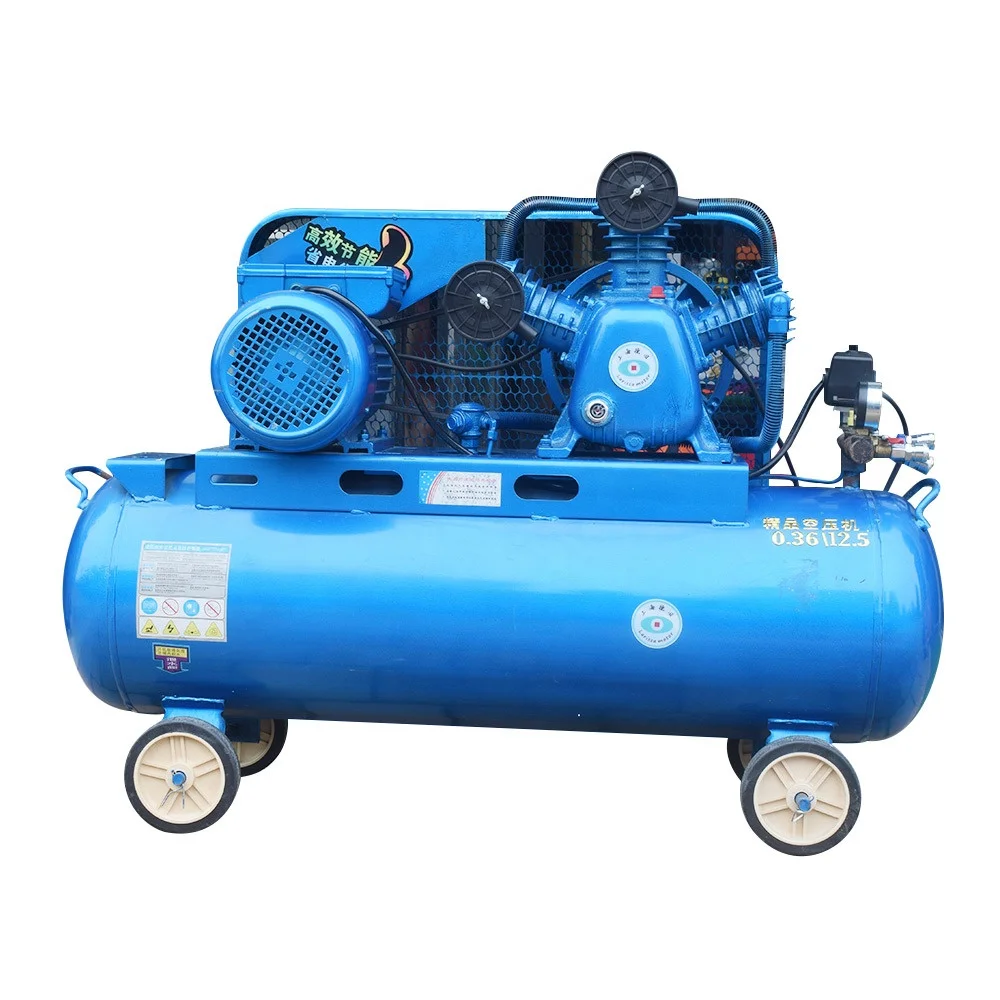 Piston Belt Driven Larissa Brand Air Compressor 4KW 5.5 HP 80L 100L 200L 500L New Technology Portable Air Cooling 1.5HP 1.1KW