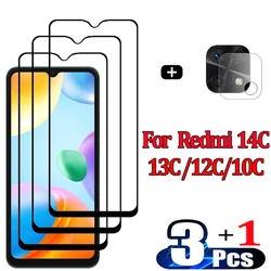 Pelicula, Front Tempered Glass For Xiaomi Redmi 13C 10C NFC Screen Protectors Redmi 12C 10 C 9C cristal templado Redmi10C protector pantalla Redmi 10A 9A verre trempé Redmi 12 C Camera Lens Film