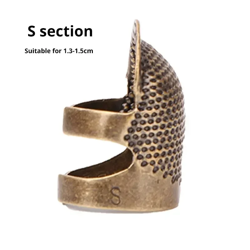 Copper Thimble Sewing Retro Finger Protector Anti Slip Ring For Protect Fingers During Sewing Sewing Supplies Sew Tools