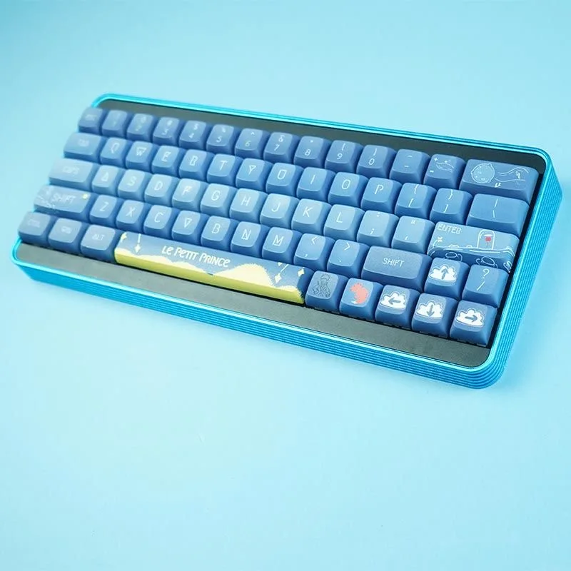 Blue Keycap for Mechanical Keyboard 127 Keys XDA Profile PBT Dye Sublimation Cute Anime Little Prince Keycaps MX Switch