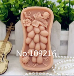 1pcs Grape with Beetle  (zx181) Food Grade Silicone Handmade Soap Mold Crafts DIY Mould