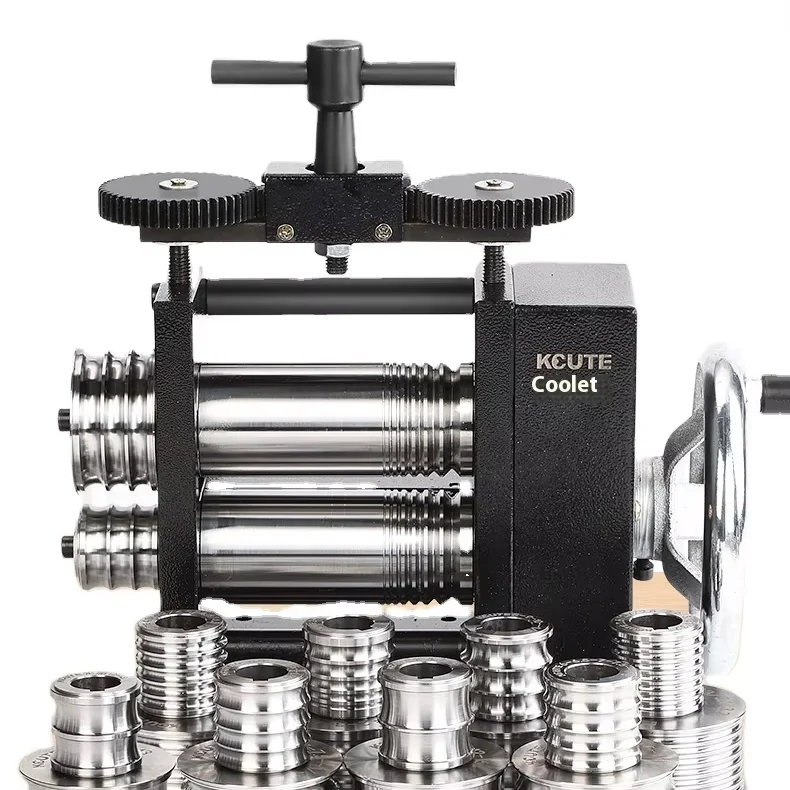 

Cold Rolling Mill Manual Bracelet Shaper for Gold Silver Jewelry Auxiliary Wheel Tool for Goldsmithing