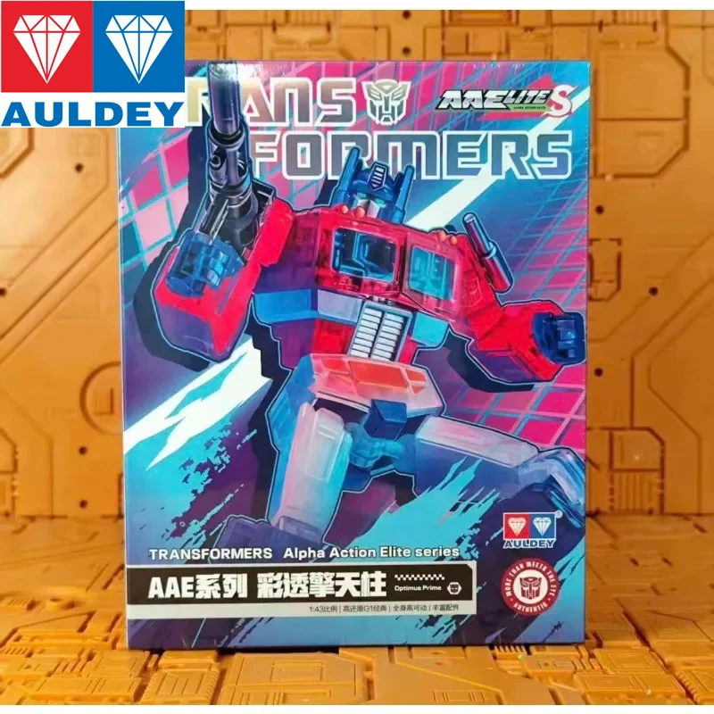 

Оригинальный набор фигурок AULDEY Transformers AAE Series Clear Optimus Prime Limited Edition, игрушки для мальчиков и девочек, подарок для детей