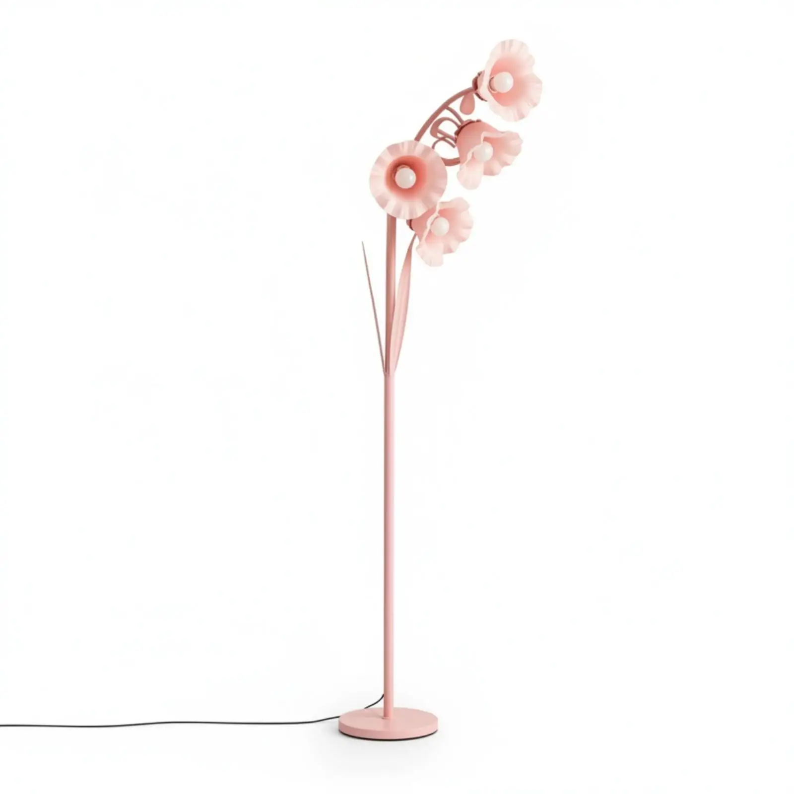 Chic Flower Blossom Standing Lamp with CRI 80-90 LED Bulb Compatible for Bedroom Cozy Corner Soft Glow