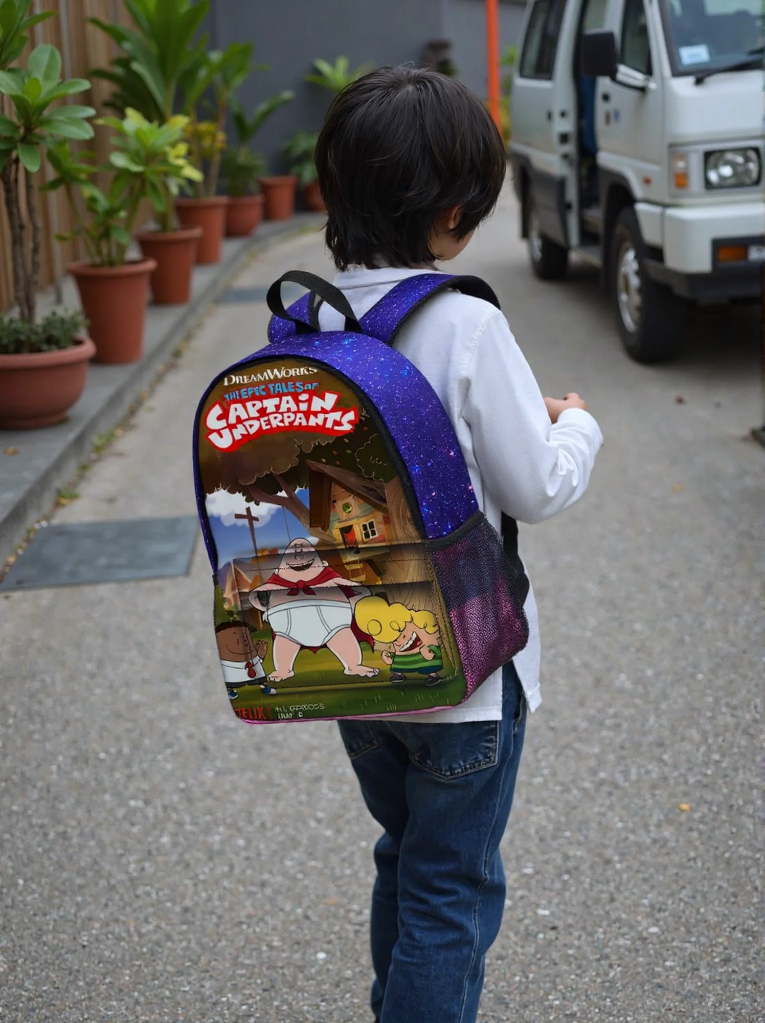 

HOT Student Captain Underpants Novelty Book Bag-Lightweight Cartoon Backpack-Large Daypack for School