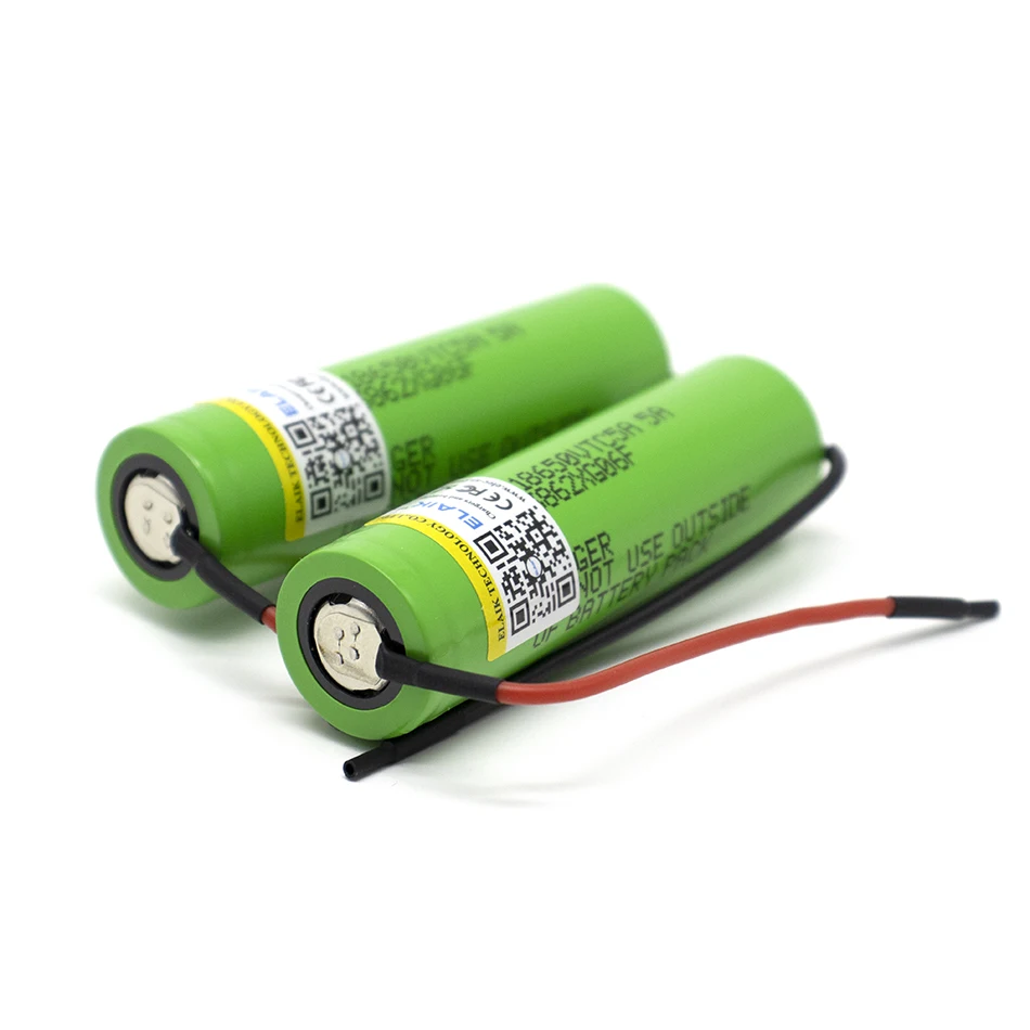 18650 Rechargeable lithium Battery 3.7V 2600mAh Stable performance high quality cell power battery DIY+VTC5-Wire