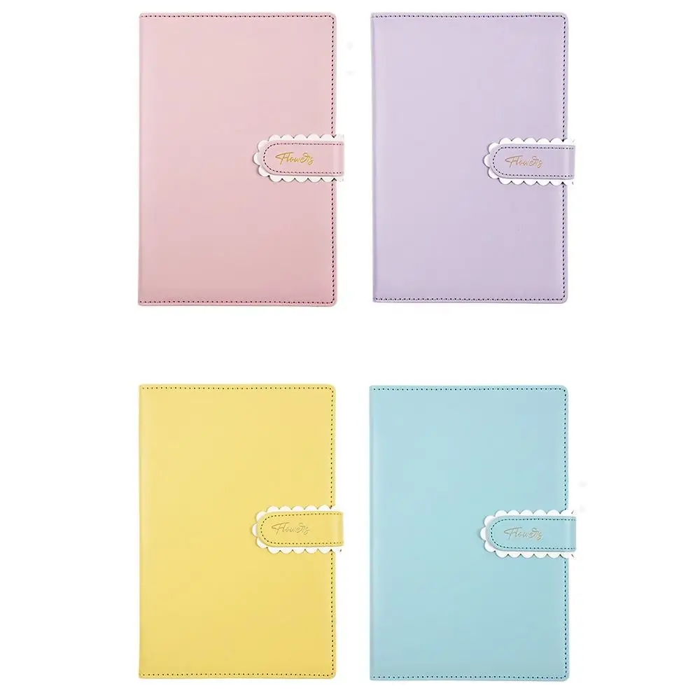 

Little Fresh Macaron Color A5 Notebook with Buckle Waterproof Cover Student Notebook Portable Wear-resistant Handbook To Do List