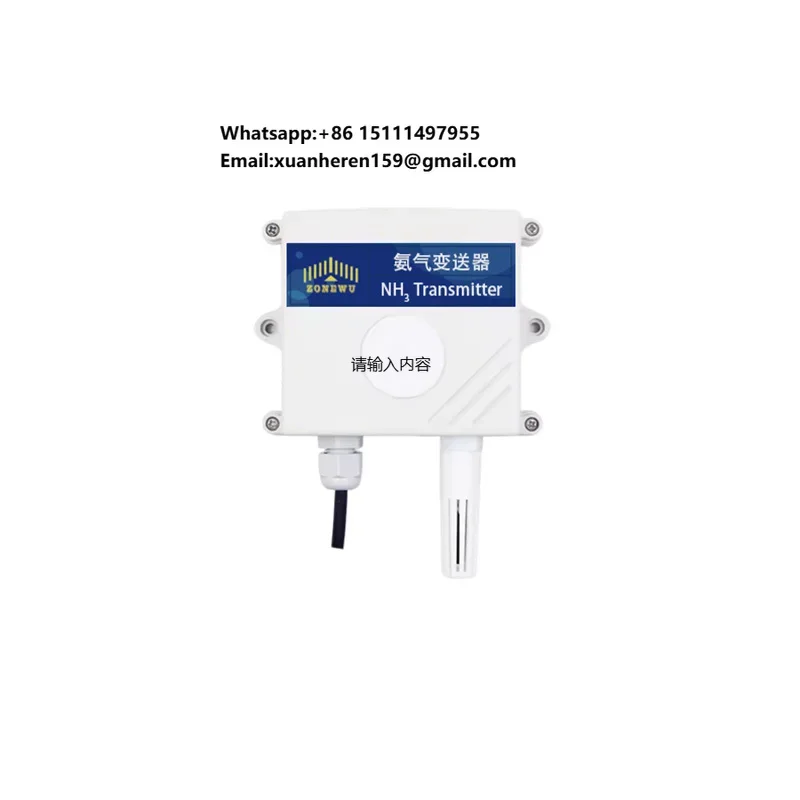 

ZONEWU NH3 Transmitter Ozone Transmitter in Greenhouse Agriculture Farm Ozone Detector Modbus Rs485 NH3 Sensor