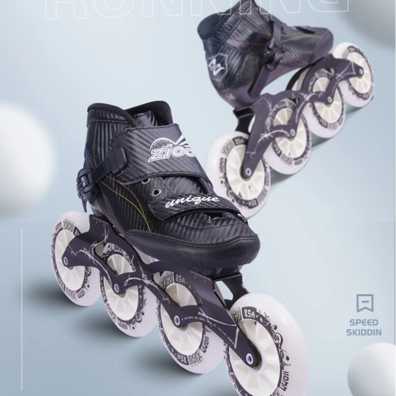 Patins de Velocidade Inline para Adultos, Sapatos de Patinação para Corrida, Patins para MPC e Powerslide, Fibra de Carbono de 6 Camadas, EUR 30-48