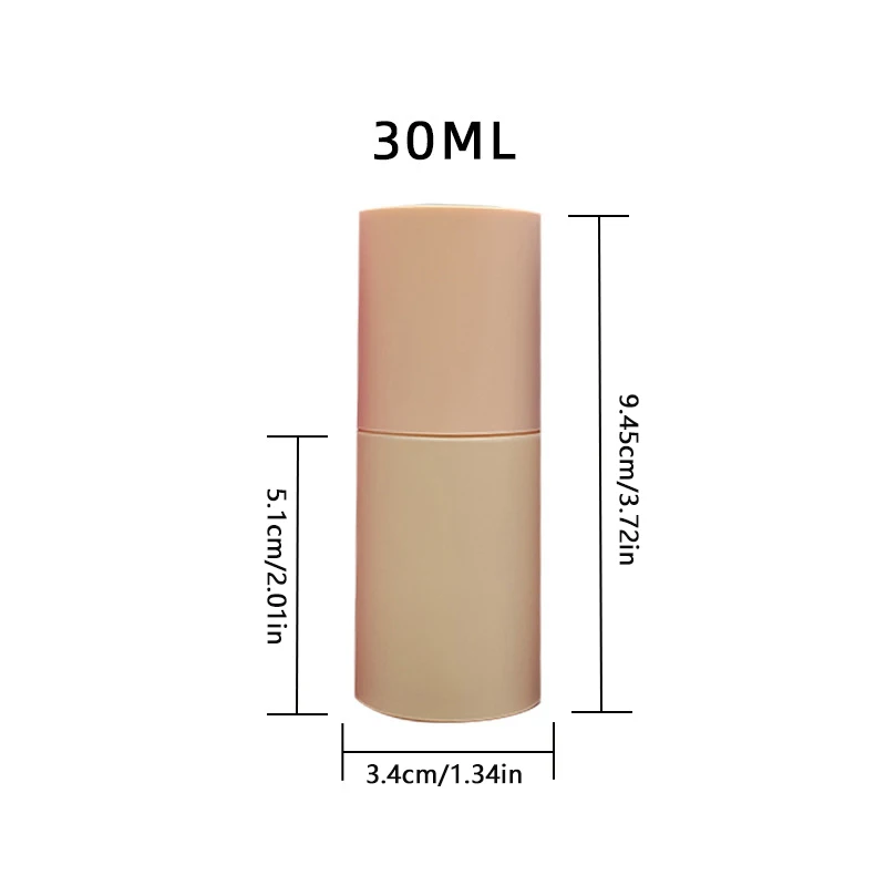 マカロンカラーフェイスクリームサブボトル、DIYプレスローションサンプルディスペンサーボトル、ポータブル化粧品ファンデーションコンテナ、30ml