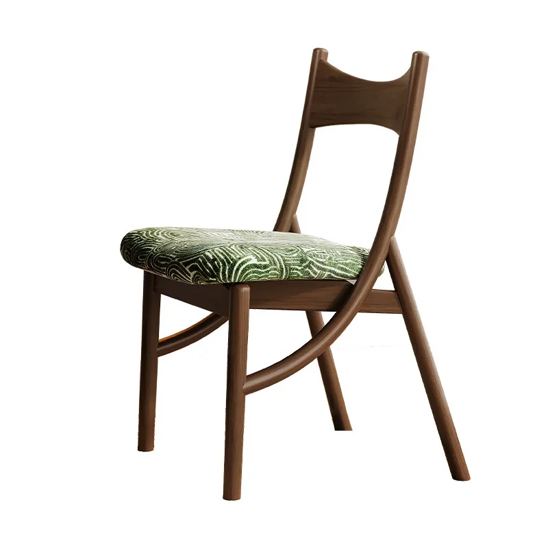 

Solid wood dining chair household chair medieval dining table retro chair casual back dining stool