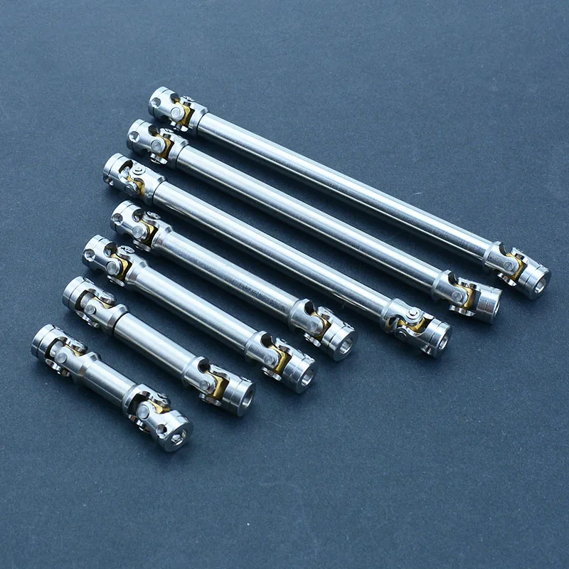 Metal 45-170mm Transmission Shaft Universal Joint for 1/14 Tamiya RC Truck SCANIA 770S VOLVO BENZ MAN TGX LESU Car Accessories