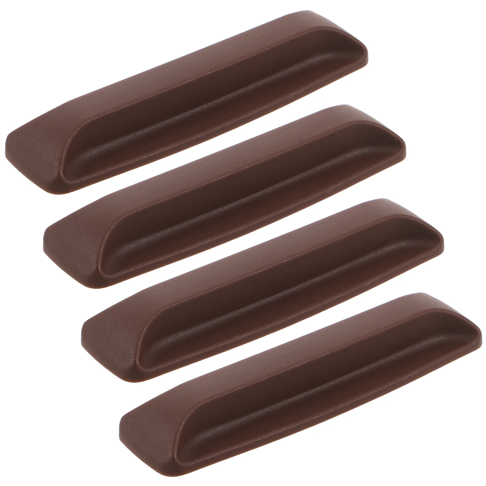 

Self-Adhesive Cabinet Handles 4 Inch Stick On Drawer Pulls For Sliding Glass Doors Freezer Closets Heavy Duty Plastic No