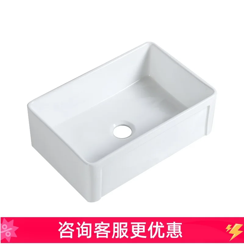 خزانة مطبخ مدمجة مع حوض، وحوض تحت الطاولة، وتصدير كبير من السيراميك، وحوض غسيل الخضروات المنزلي على الطراز الأمريكي