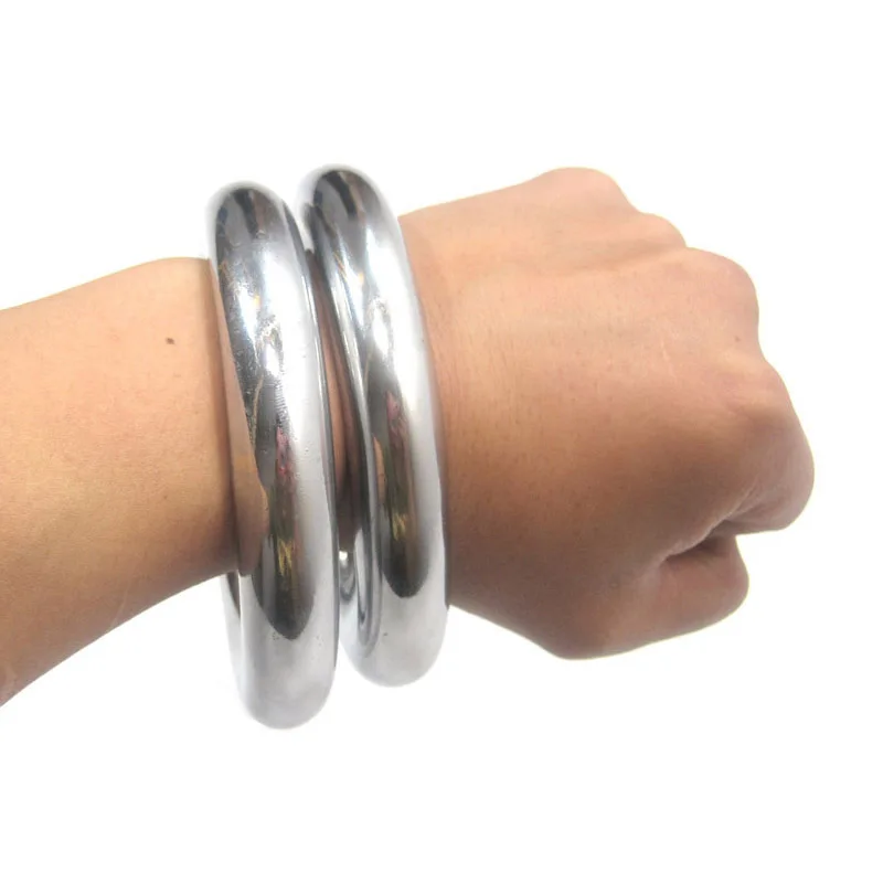 Iron ring electroplated iron hand ring tai chi iron ring 3 size kung fu weapon wushu