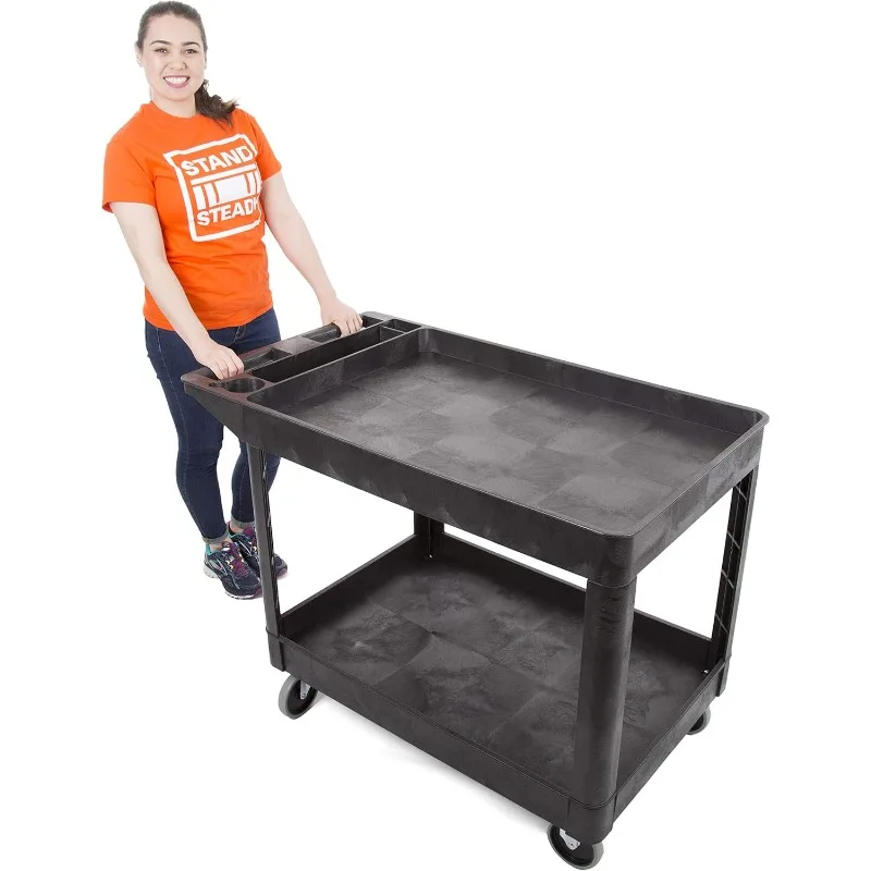 Stand Steady Original Tubstr Extra Large Two Shelf Utility Service Cart - Supports up to 500 lbs