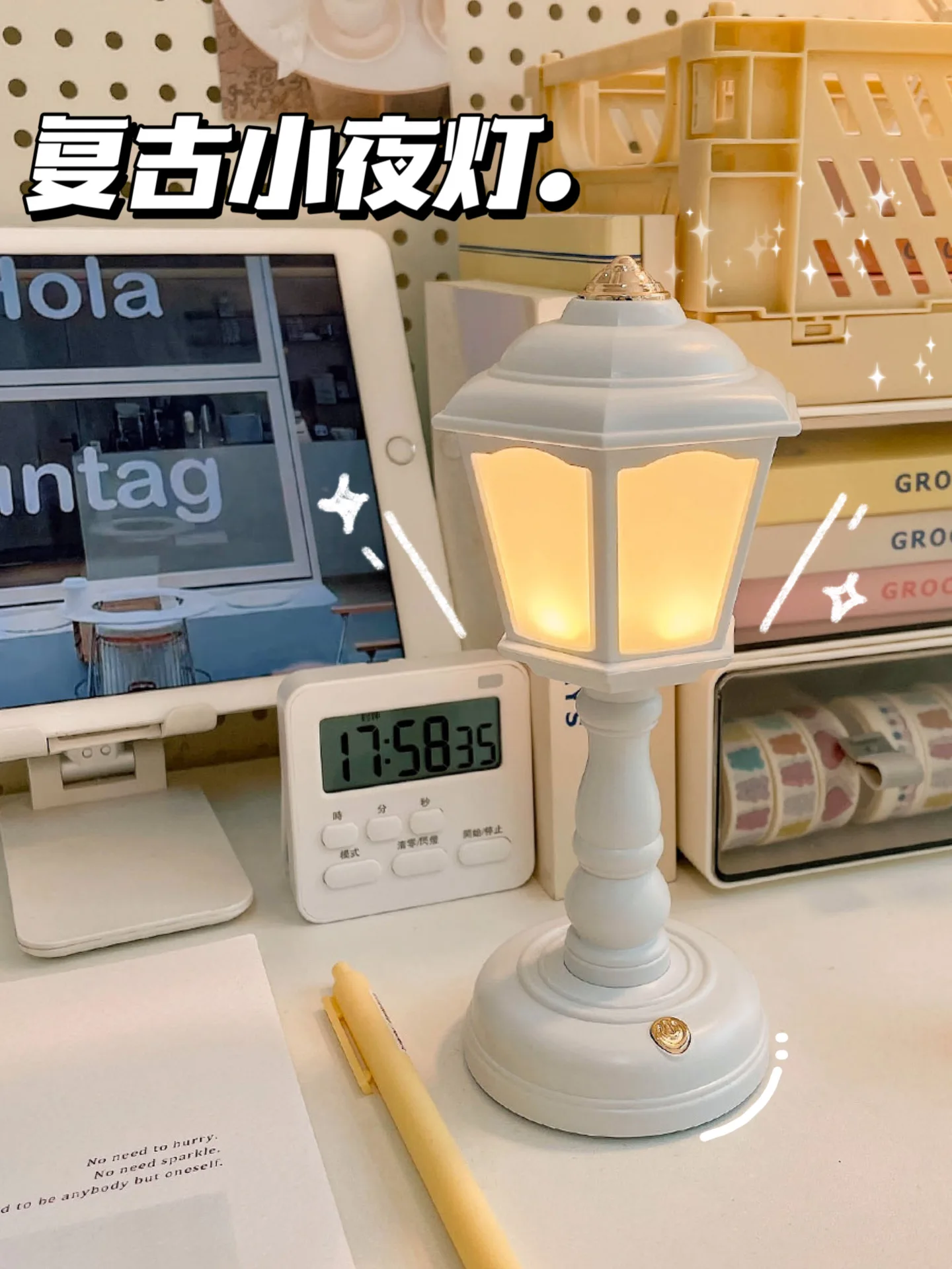 Dormitory Bedroom Sleep Lamp Desktop Usb Charging Bedside Lamp Decorative Small Ornaments