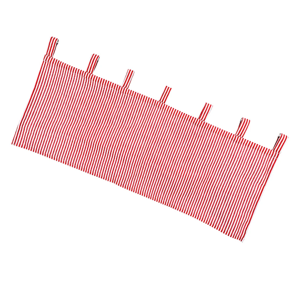

1Pcs Cloth Curtain Red Short Window Drapes Decorative Balcony Living Room Bedroom Curtain Window Drape
