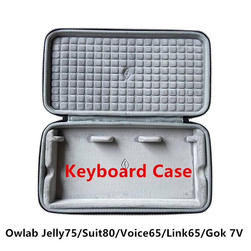 Keyboard Case for Owlab Jelly75/Suit80/Voice65/Link65/Gok 7V 75% GOK VENN 65 Travel Bag Protection Cover Portable Carrying Case