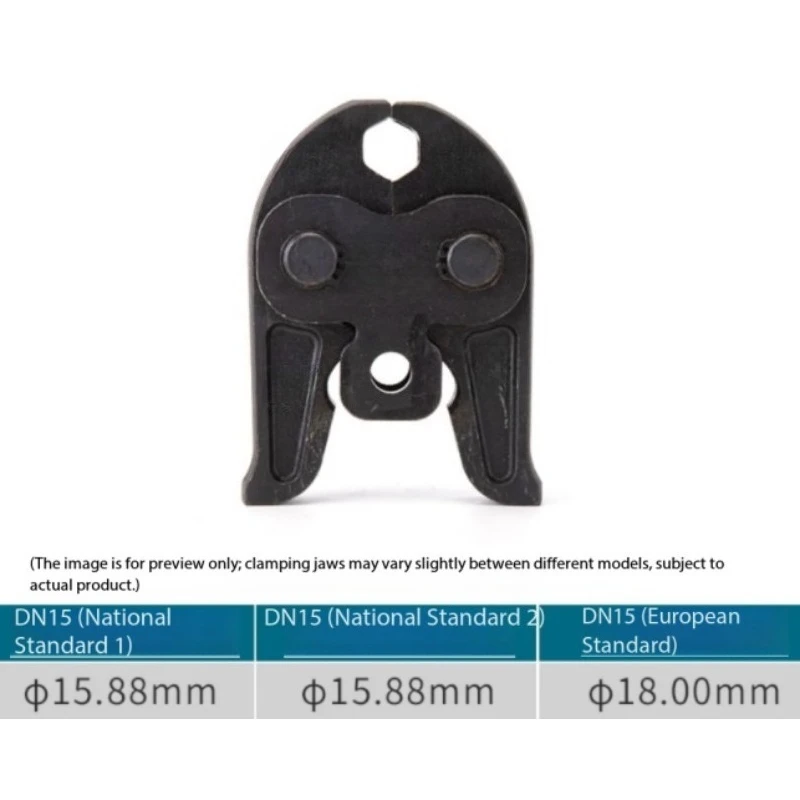 304 Stainless Steel Pipe Press Clamp Head, Electric Crimping Tool Jaw for Plumbing, Replacement Plier Accessory