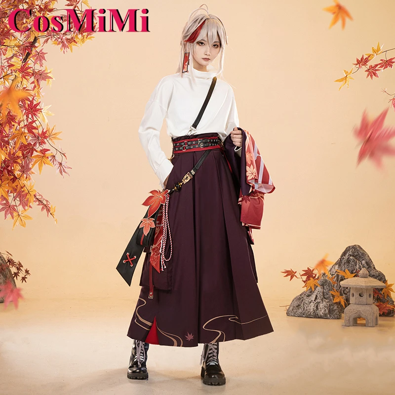 CosMiMi Kaedehara Kazuha Cosplay Game Genshin Impact Costume Derivative Product Fashion Daily Outfit Party Role Play Clothing