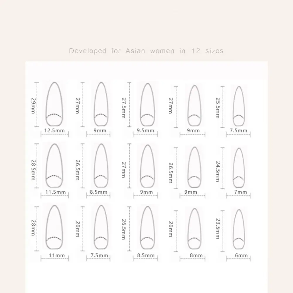 30pcs Long Almond Stiletto False Nails French Cat Eye Silver Wavy Fake Nails Purple Love Heart Detachable French Nail Tips DIY