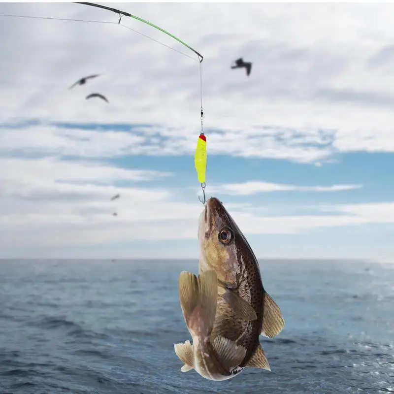 Bluegill-Appât Élsouple pour la pêche en eau douce, leurre pour attraper des poissons comme les truites sur glace, prévient la mouche, 125 pièces