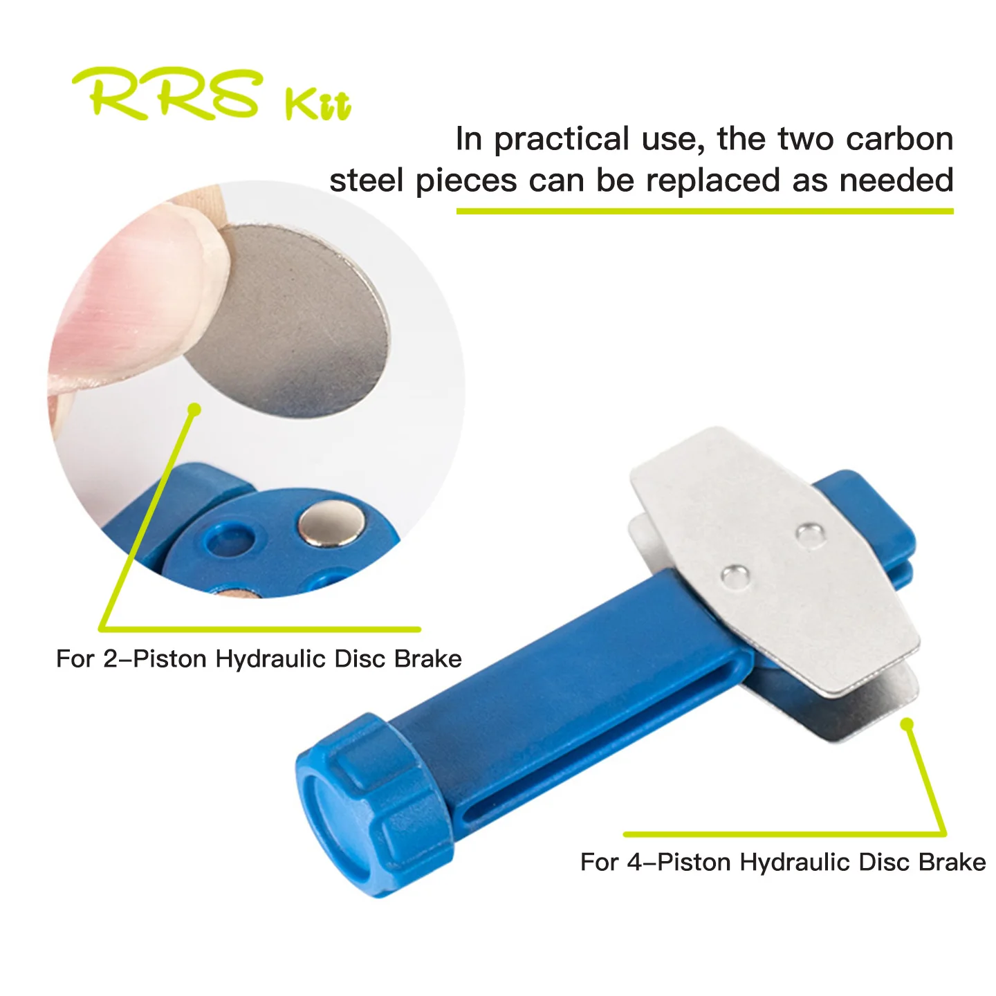

RRSKIT велосипедный гидравлический дисковый тормоз, инструмент для сброса поршня для двухпоршневого/четырехпоршневого гидравлического дискового тормоза, инструмент для сброса поршня