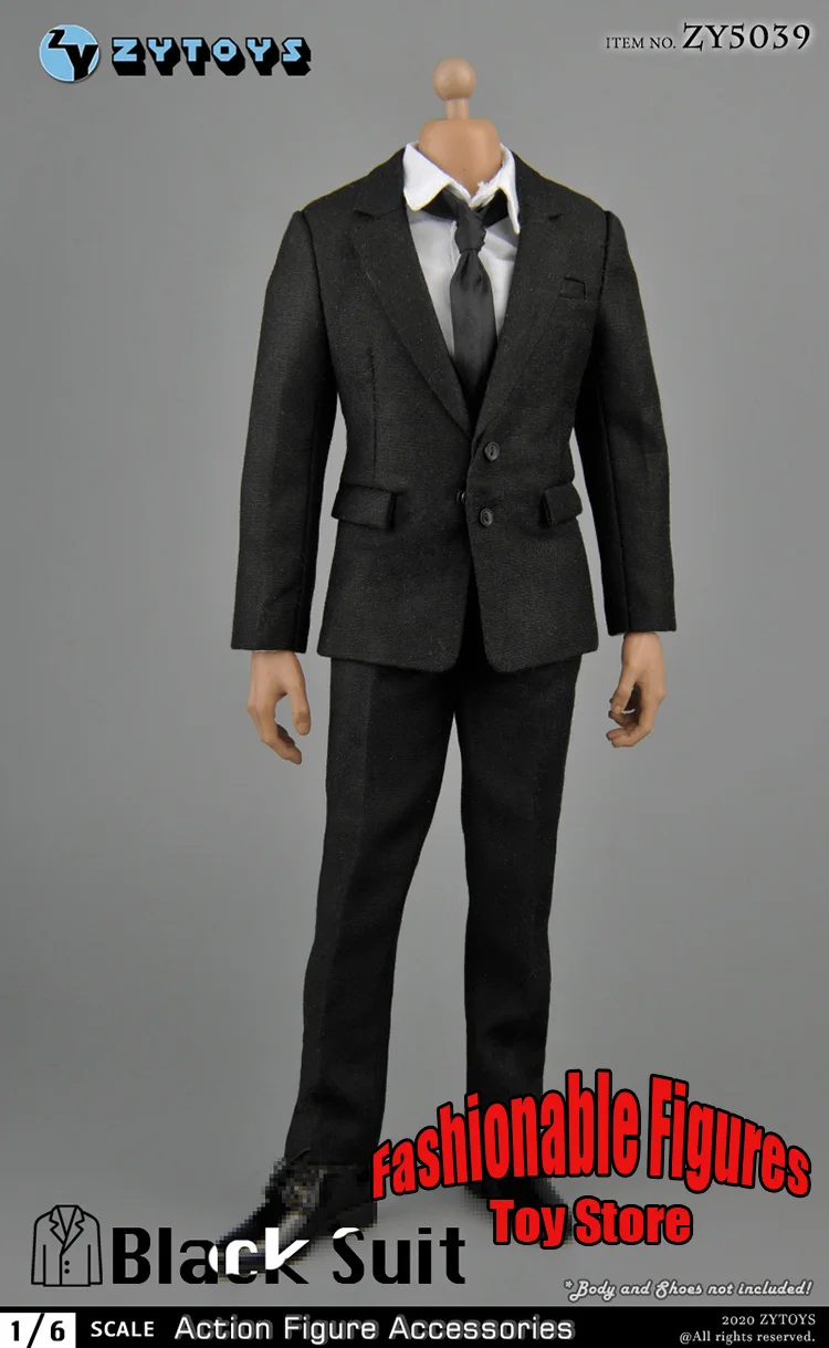 5 Color 1/6 Men Soldier Blazers Sets Office Gentleman Shirt Pants Business Leacther Shoes Clothing Set For 12\