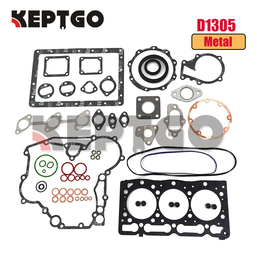 D1305 Full Gasket Kit Upper Lower Set Head Gasket For Kubota Engine Excavator