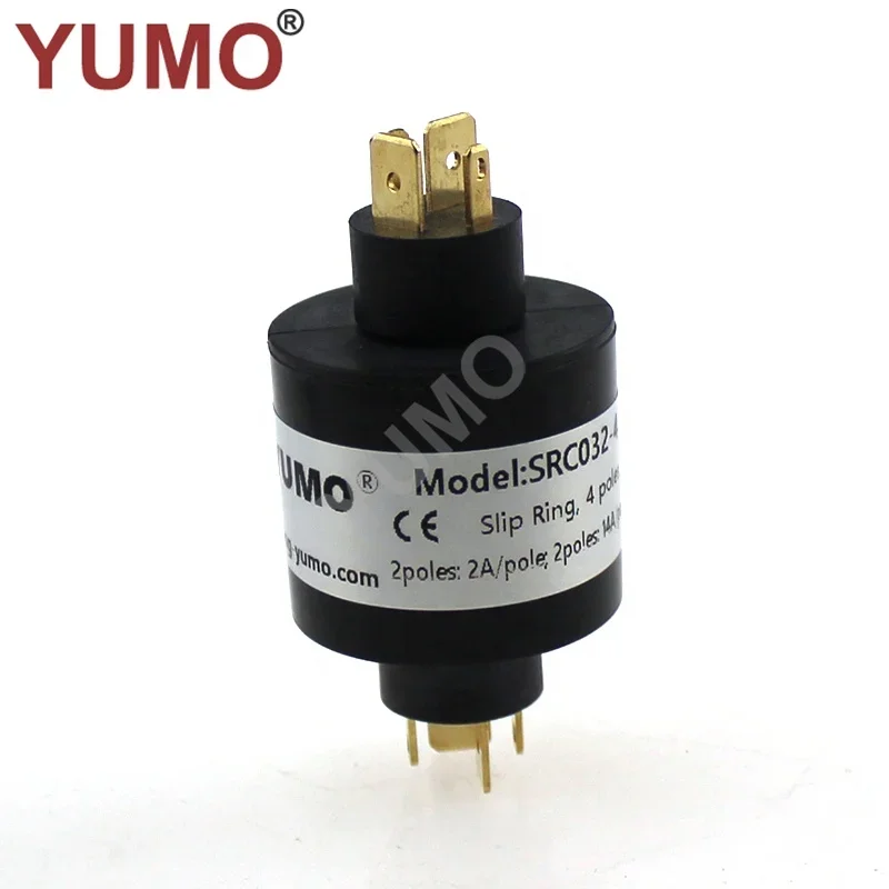 

SRC032-4 32 мм 4-контактный тип позолоченный поворотный соединитель электрический разъем контактное кольцо