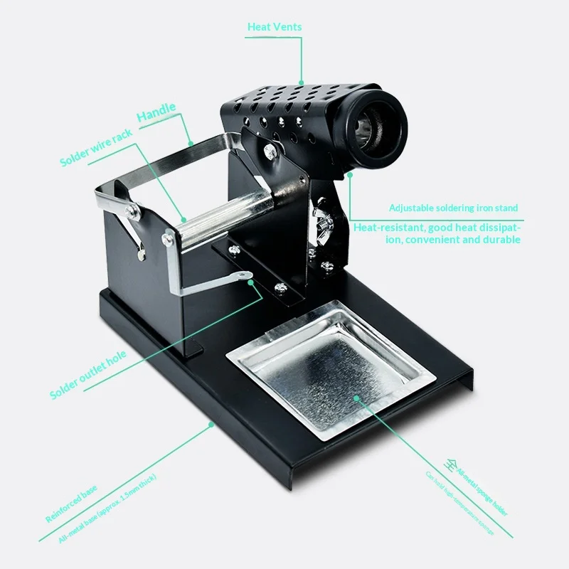 Solder Wire Stand The Management Spool Feeder Portable Tin Wire Frame Roll Holder Reel Dispenser for Production Line Maintenance