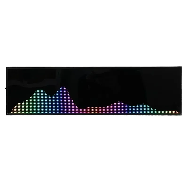 RGB Music Rhythm Spectrum Display Lamp Dynamic Sound Reactive LED Light Desktop Atmosphere Decor Gift for Party Home Office