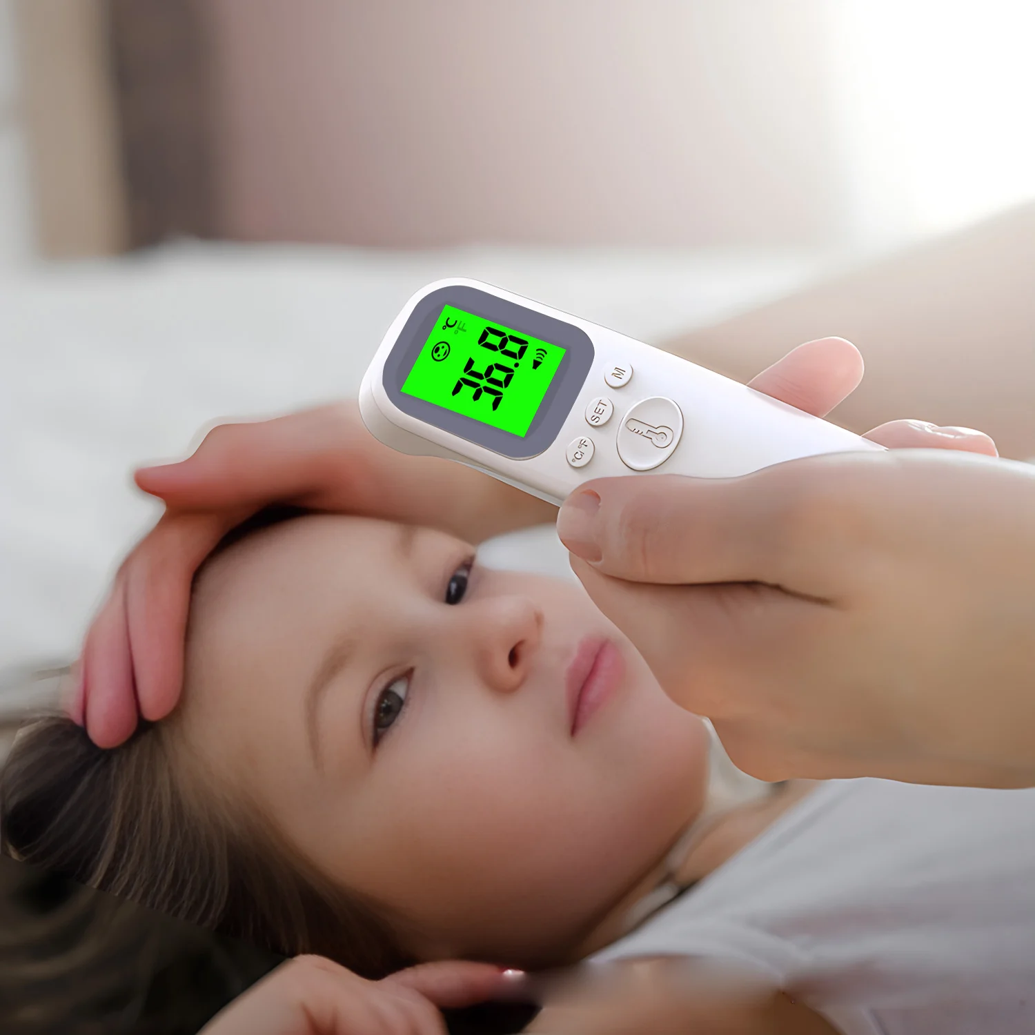 

Digital Forehead Thermometer Electronic Contactless Clinical Accuracy Non-contact Body Temperature Meter Fever For Adult Child