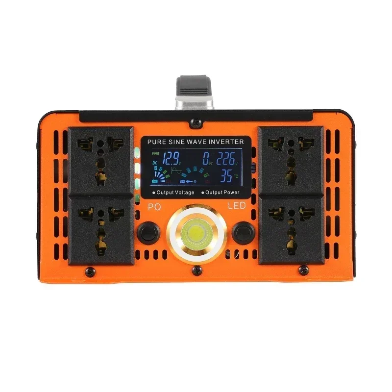 

12000W Pure Sine Wave Inverter with Cable 24V/48V/60V/72V/96V Power Inverter Charger Converter Adapter 110V 60Hz/220V-204V 50Hz