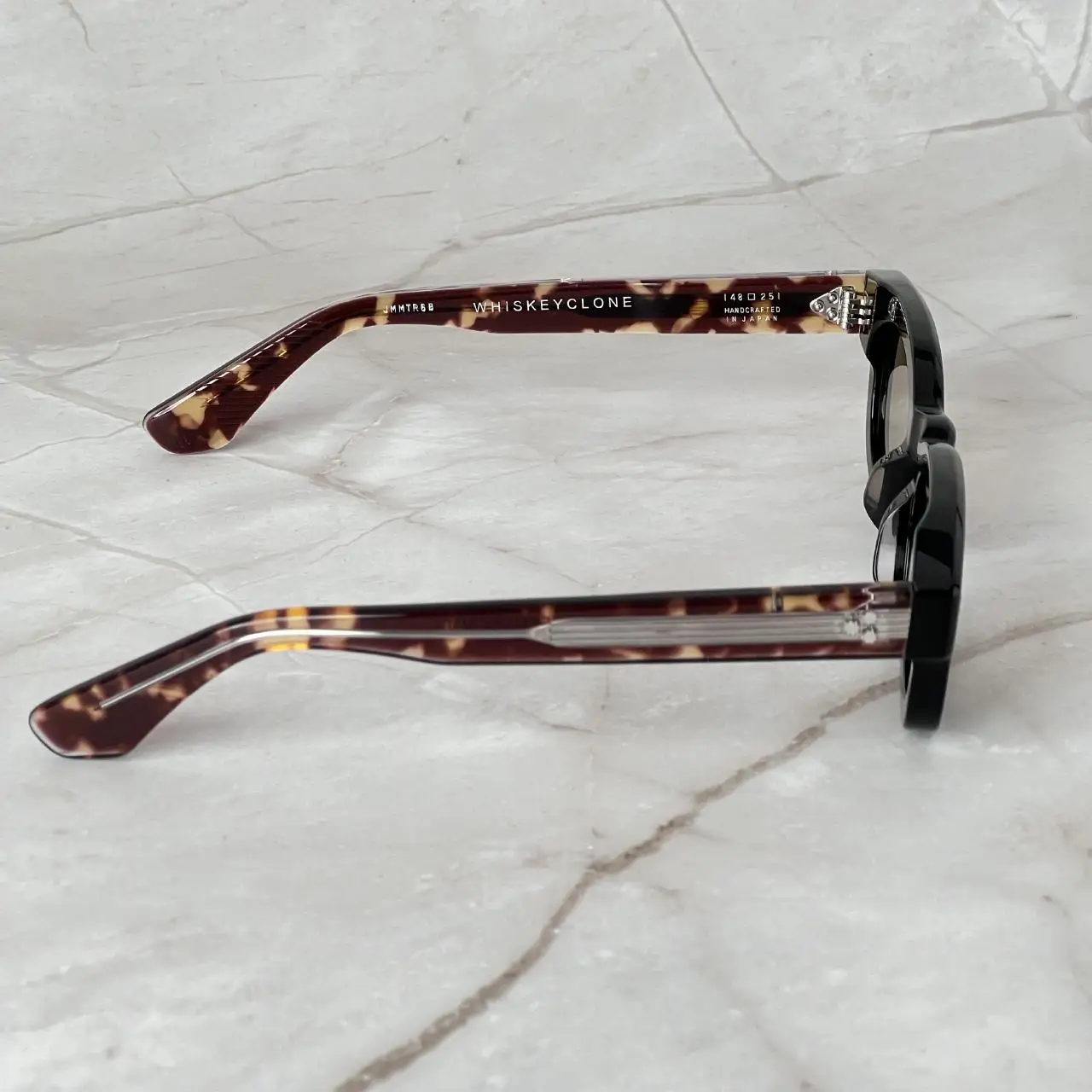 WHISKYCLONE NEUE HANDGEMACHTE Sonnenbrille G-DRAGON Style Herren Damen Acetat Premium Klassisch Original Luxus Design UV400 mit Etui