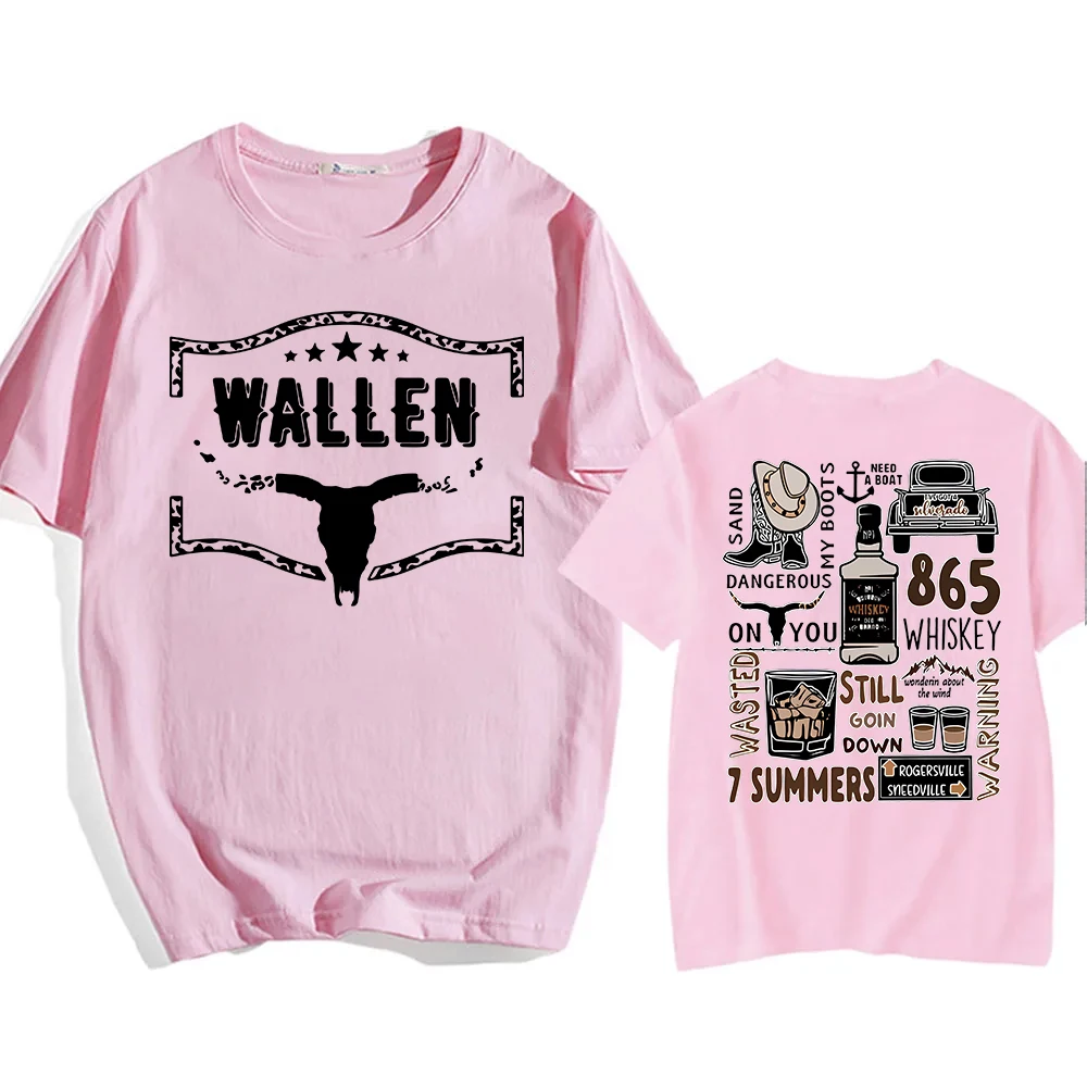 Morgan Wallen Western Country Music T-Shirts  O-Neck Short Sleeve Shirts Fans Gift Harajuku