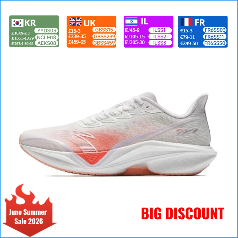 

Anta MACH 5.0 Women's Comfortable, Stylish, Durable, Breathable, and Lightweight Low-Top Running Shoes 122525583-2