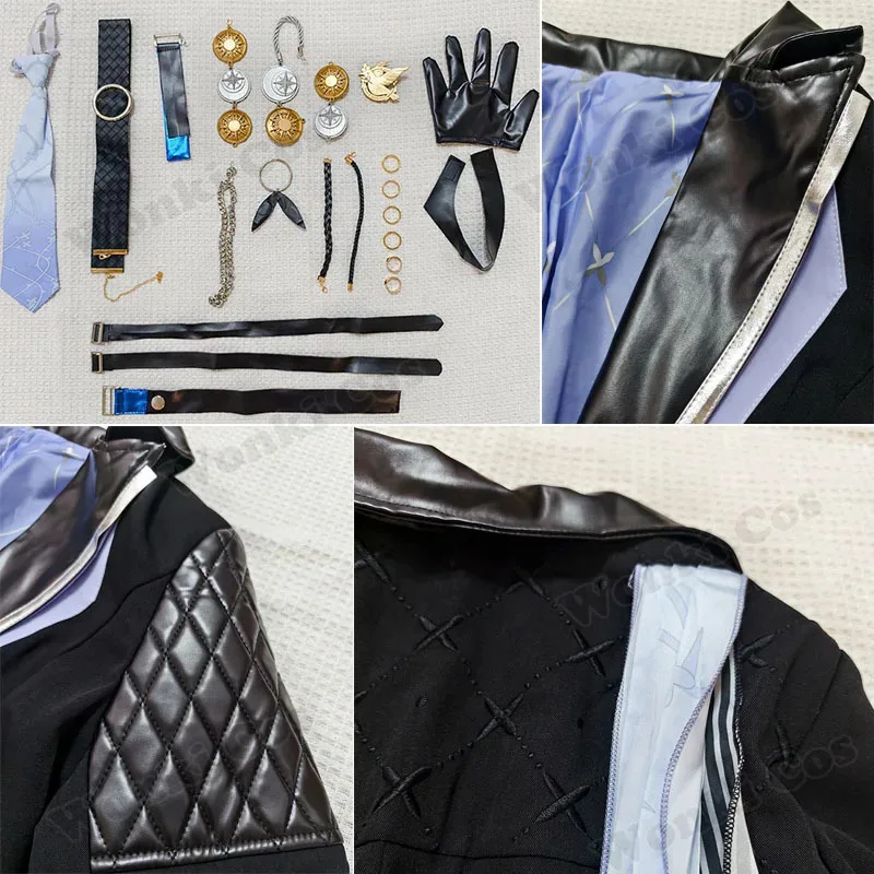 CyGame ZZZ ヒューゴ・ヴラド コスプレ衣装 ウィッグ ヘア Zenless Zone ヒューゴ コスプレ 男性 ロールプレイ カーニバル衣装 アニメイベント用