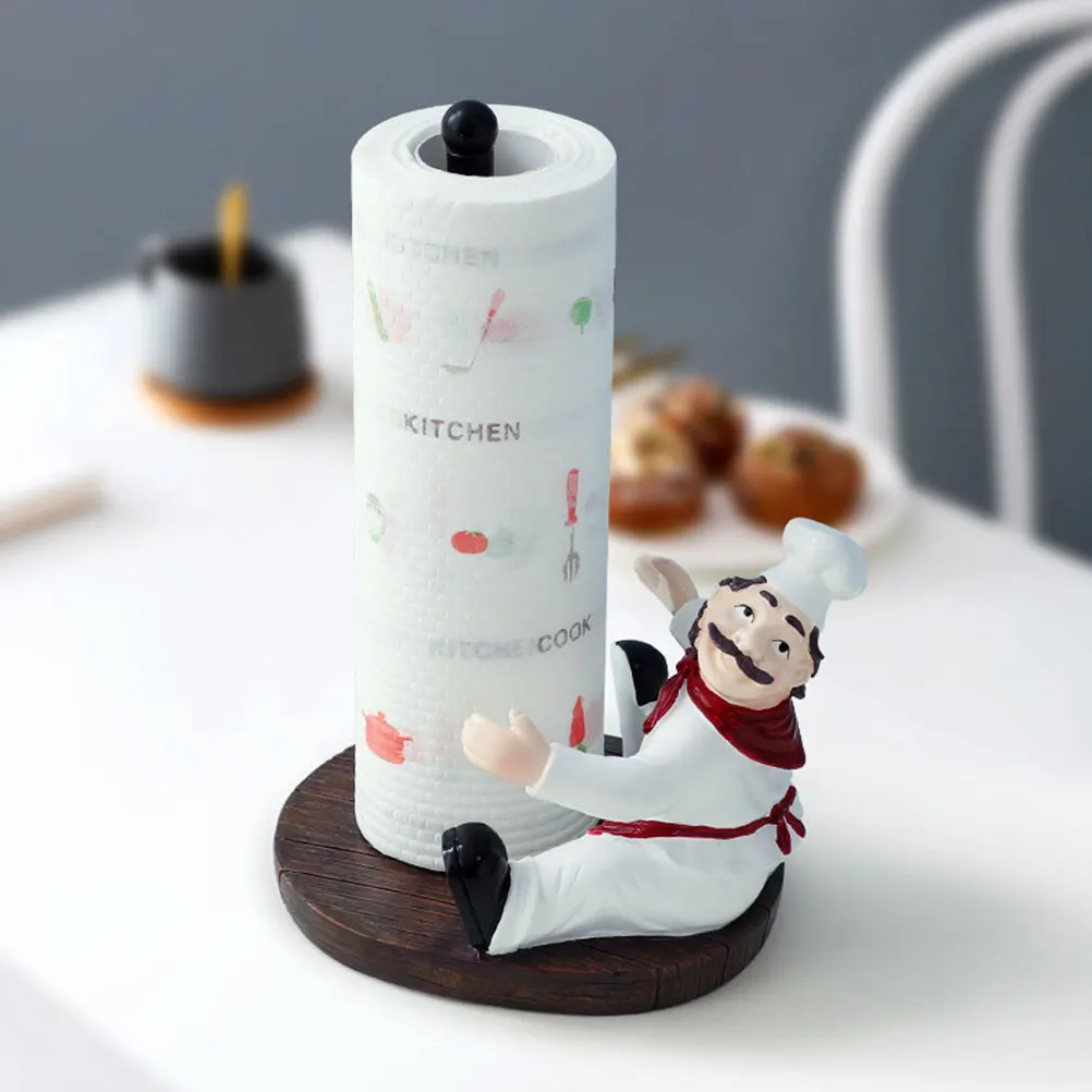 

1Pcs Space Saving Upright Tissue Shelf Resin Roll Paper Stand for Home Hotel Coffee Tissue Holder Plastic Wrap Holder