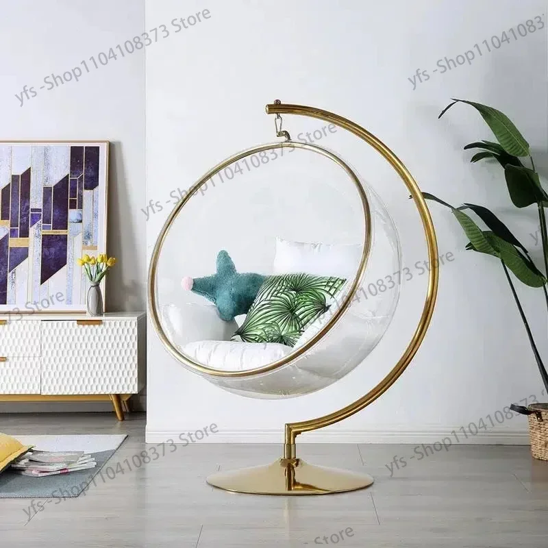 Hanging ball space chair rocking chair indoor hanging basket swing outside home stay transparent bubble