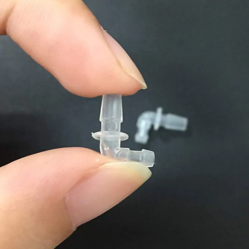 2PCS Style Tubing Adaptor Hearing Aid Accessories Transparent Eartip Connector Earphone Cord Tubing Connector