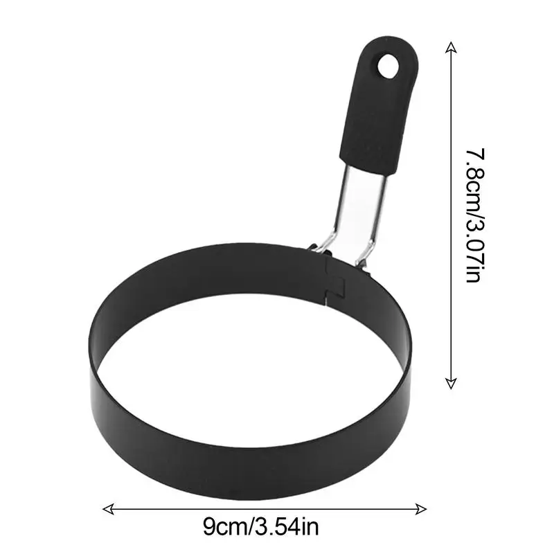 Aço inoxidável Omelete Anel Pancake Mold, Anéis De Ovo Do Café Da Manhã, Acessórios De Cozinha, Ferramentas De Cozimento, Kids Lunch Supplies