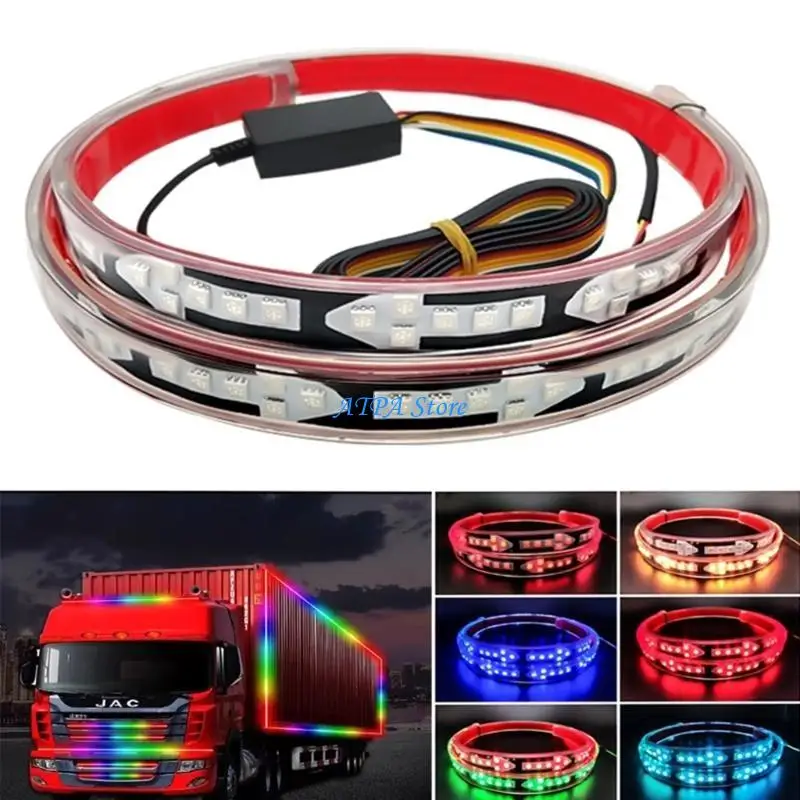 

U13C Truck Lights Светодиодные полосы DRL тормозные предупреждение о приводном свете