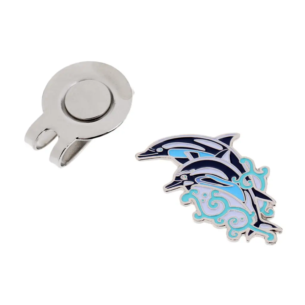 

Прочный яркий дизайн дельфина, намагниченная шляпа, маркер для мяча для гольфа