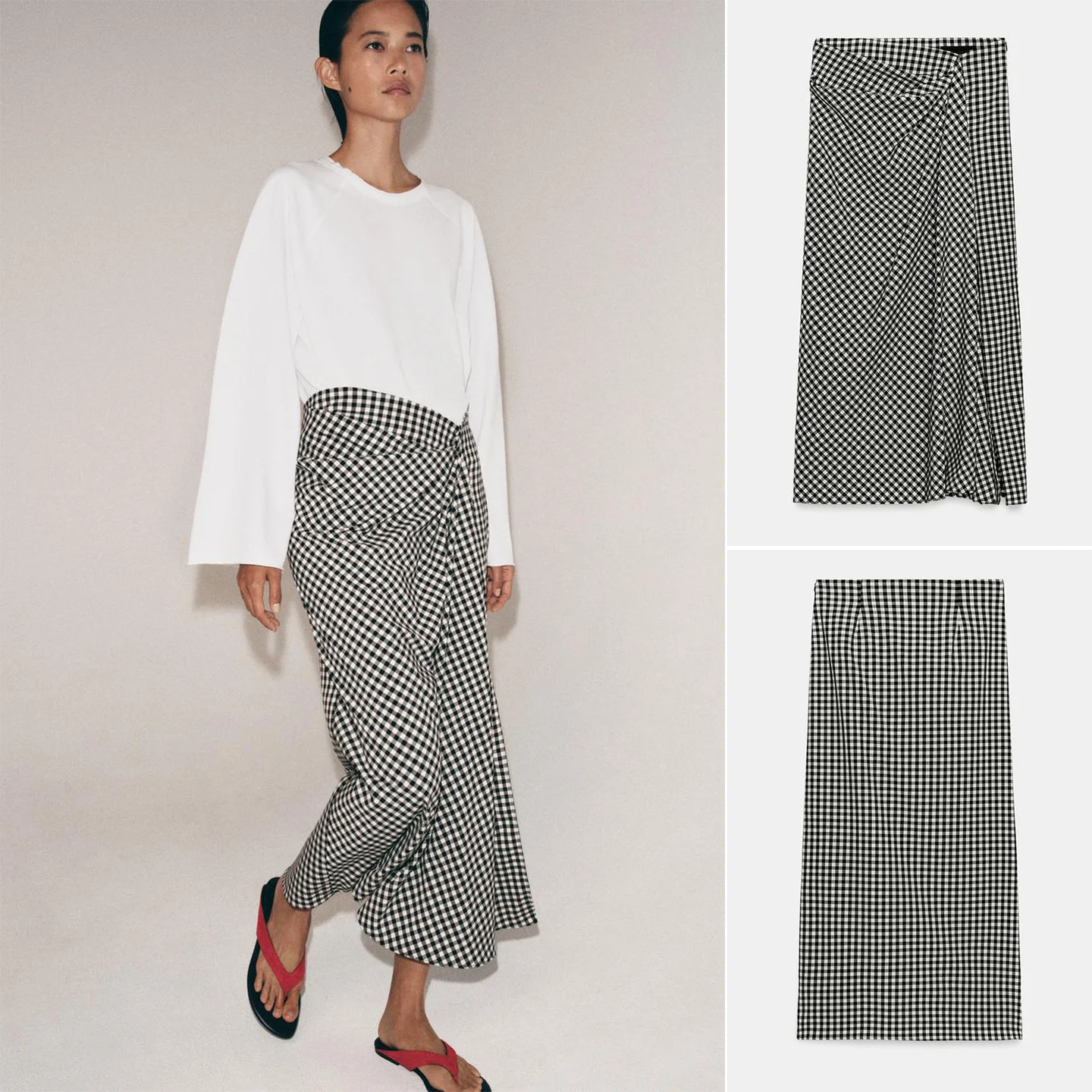 Spring New Arrival High Waist Pleated Skirt Zipper Side Slit Women's Fashion Polyester Fiber Standard Fit Office Workwear