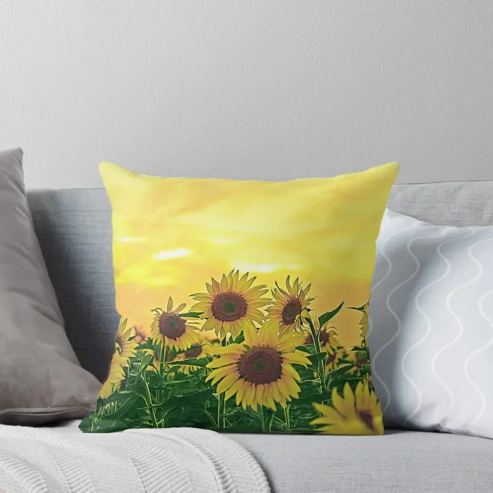 Sunflower Blaze Throw Pillow Sofa Cushions Covers Cushions Cover pillows decor home bed pillows pillow