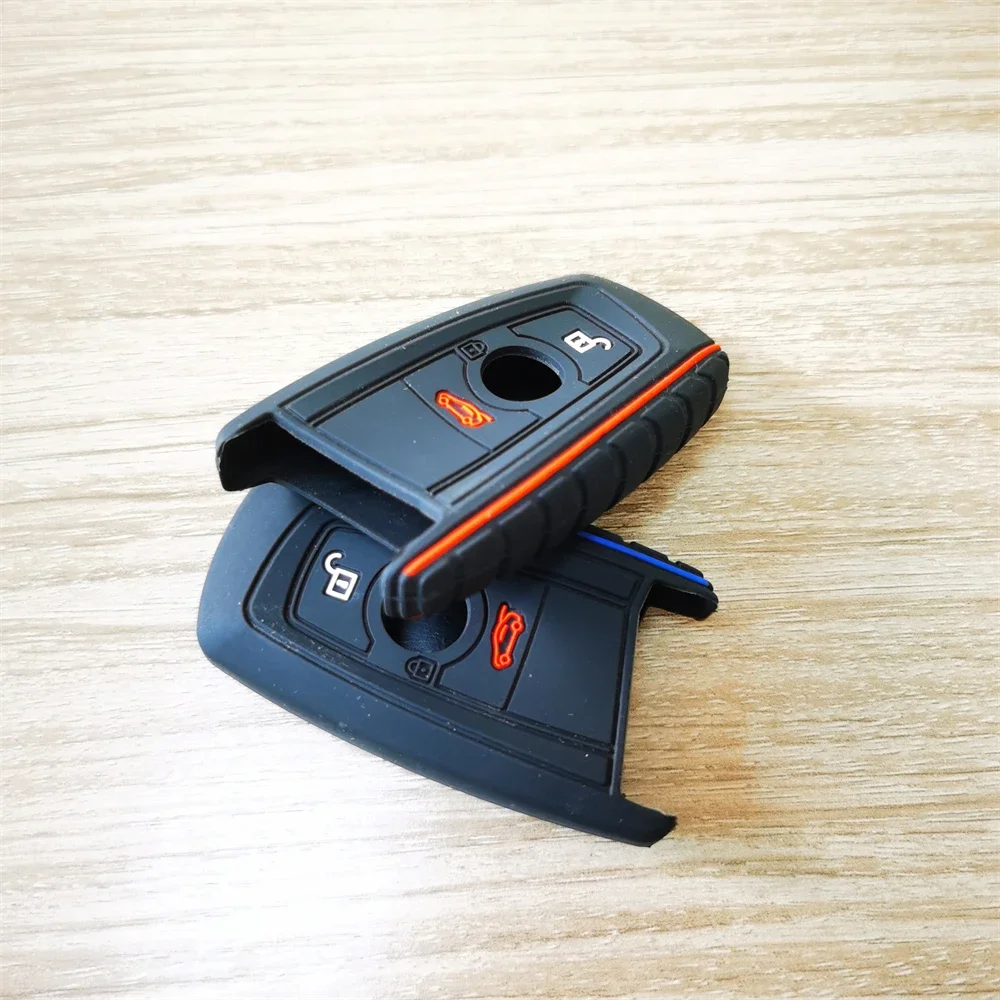 Silicone Car Remote Key Case Cover Shell For BMW 1 3 5 7 Series X1 X3 X4 X5 F10 F15 F16 F20 F30 F18 F25 M3 M4 E34 Accessories