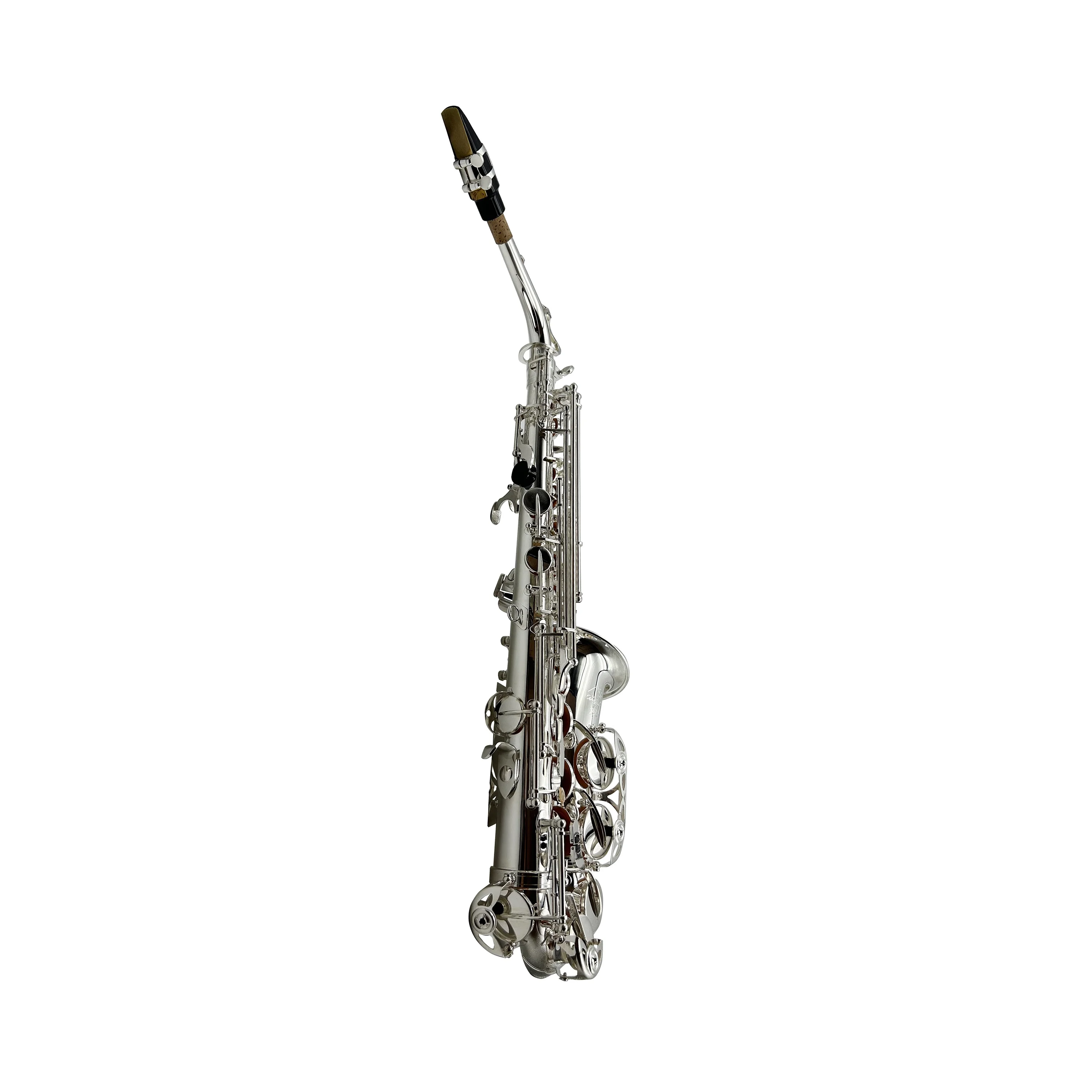 Professional Silver Tone Brass Alto Saxophone JYAS102S Adjustable Woodwind Instrument With -Grade Waterproof Case